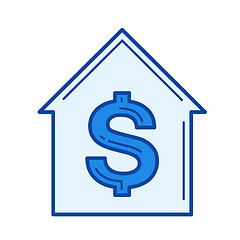 Image showing Buy a house line icon.