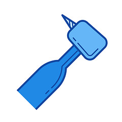 Image showing Dental drill line icon.