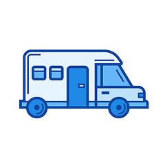 Image showing Motorhome line icon.