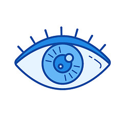 Image showing Human eye line icon.