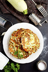 Image showing zucchini pancakes