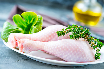 Image showing raw chicken legs