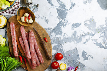 Image showing sausages