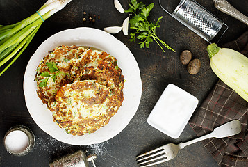 Image showing zucchini pancakes