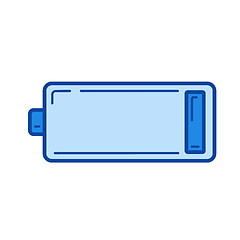 Image showing Low battery line icon.