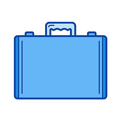 Image showing Briefcase line icon.