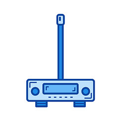 Image showing Transmitter line icon.