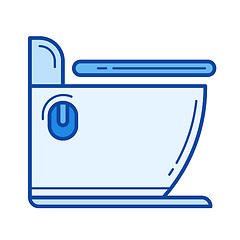 Image showing Toilet line icon.