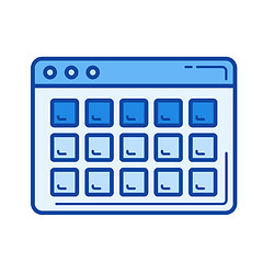 Image showing Data structure line icon.