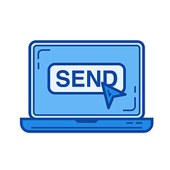 Image showing Send line icon.