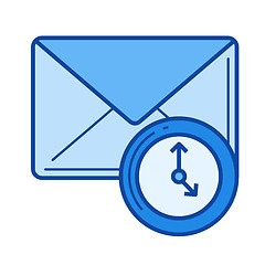 Image showing Email check line icon.