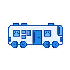 Image showing Travel bus line icon.