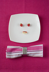 Image showing funny plate face