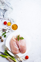 Image showing raw chicken fillet