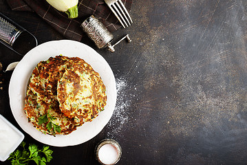 Image showing zucchini pancakes