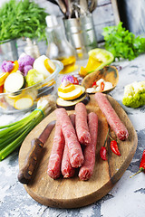 Image showing sausages