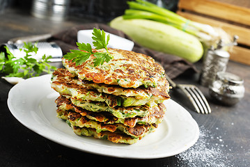 Image showing zucchini pancakes