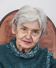 Image showing Portrait of an Old Woman