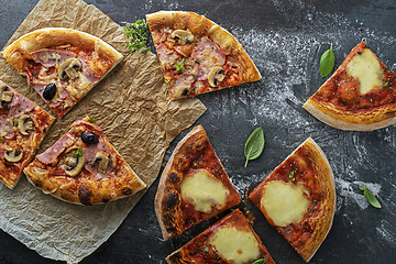 Image showing Pizza slices