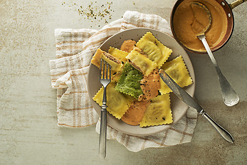 Image showing Ravioli pasta