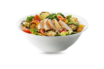 Image showing Salad chicken bowl