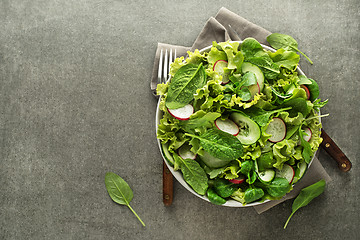 Image showing Green salad