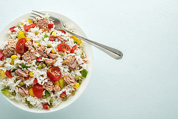 Image showing Salad rice tuna