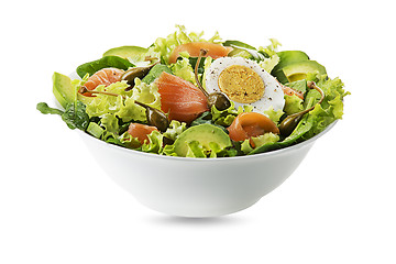 Image showing Salad salmon