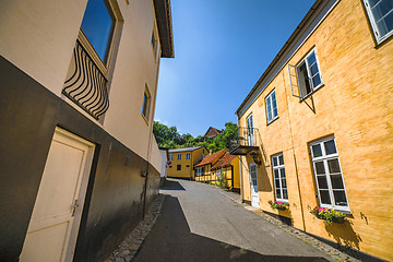 Image showing Scandinavian street with colorful buildings