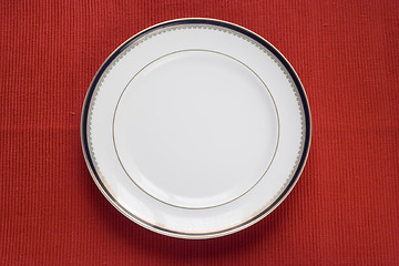 Image showing lonely plate