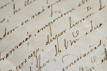Image showing ancient letter