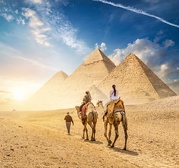 Image showing Camel Caravan of Giza