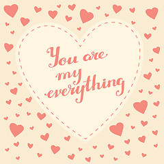 Image showing Vector Illustration Valentine Day Greeting Card