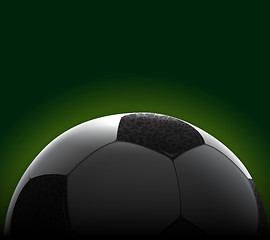 Image showing Realistic Soccer Ball Banner