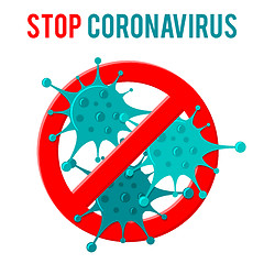 Image showing Stop 2019-nCoV Coronavirus Sign