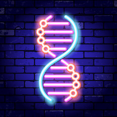 Image showing DNA Neon Signboard