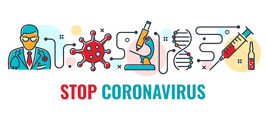 Image showing Stop 2019-nCoV Coronavirus Banner