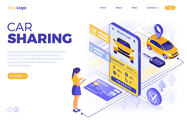 Image showing Car Sharing Service Concept