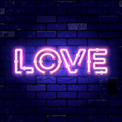 Image showing Valentines Day Neon Signboard