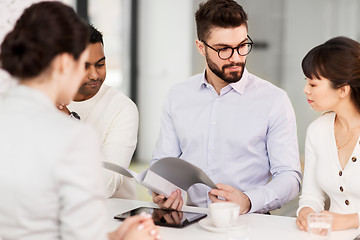 Image showing recruiters having job interview with employee