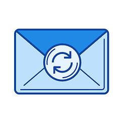 Image showing Fresh mail line icon.