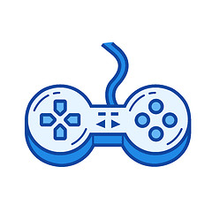 Image showing Game controller line icon.