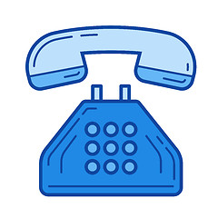 Image showing Office phone line icon.