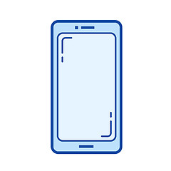 Image showing Smartphone line icon.