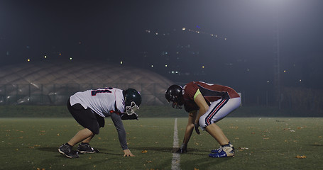 Image showing American football players in action