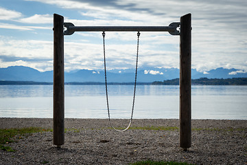 Image showing lonely children\'s playground