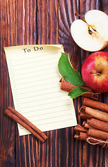 Image showing apples with cinnamon