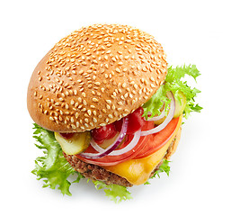 Image showing fresh tasty burger