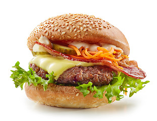 Image showing burger on white background