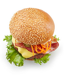 Image showing fresh tasty burger